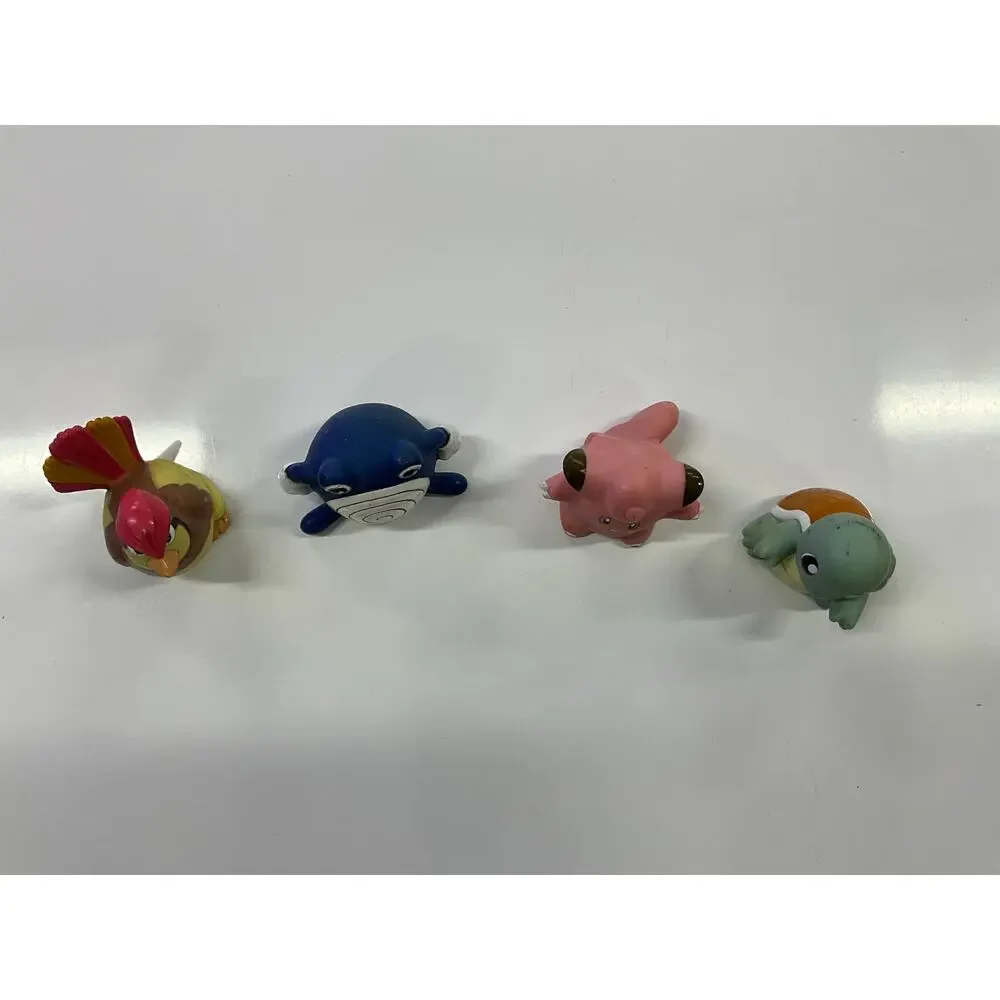 Vintage Lot of 4 1999 Nintendo Pokemon Figures Roller Slider Toy Hasbro PVC